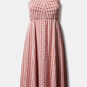Torrid Women's Pink Gingham Dress